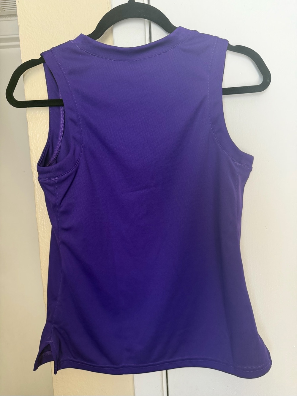 Nike Women’s Purple Athletic Tank Top with White Swoosh - Picture 4 of 5